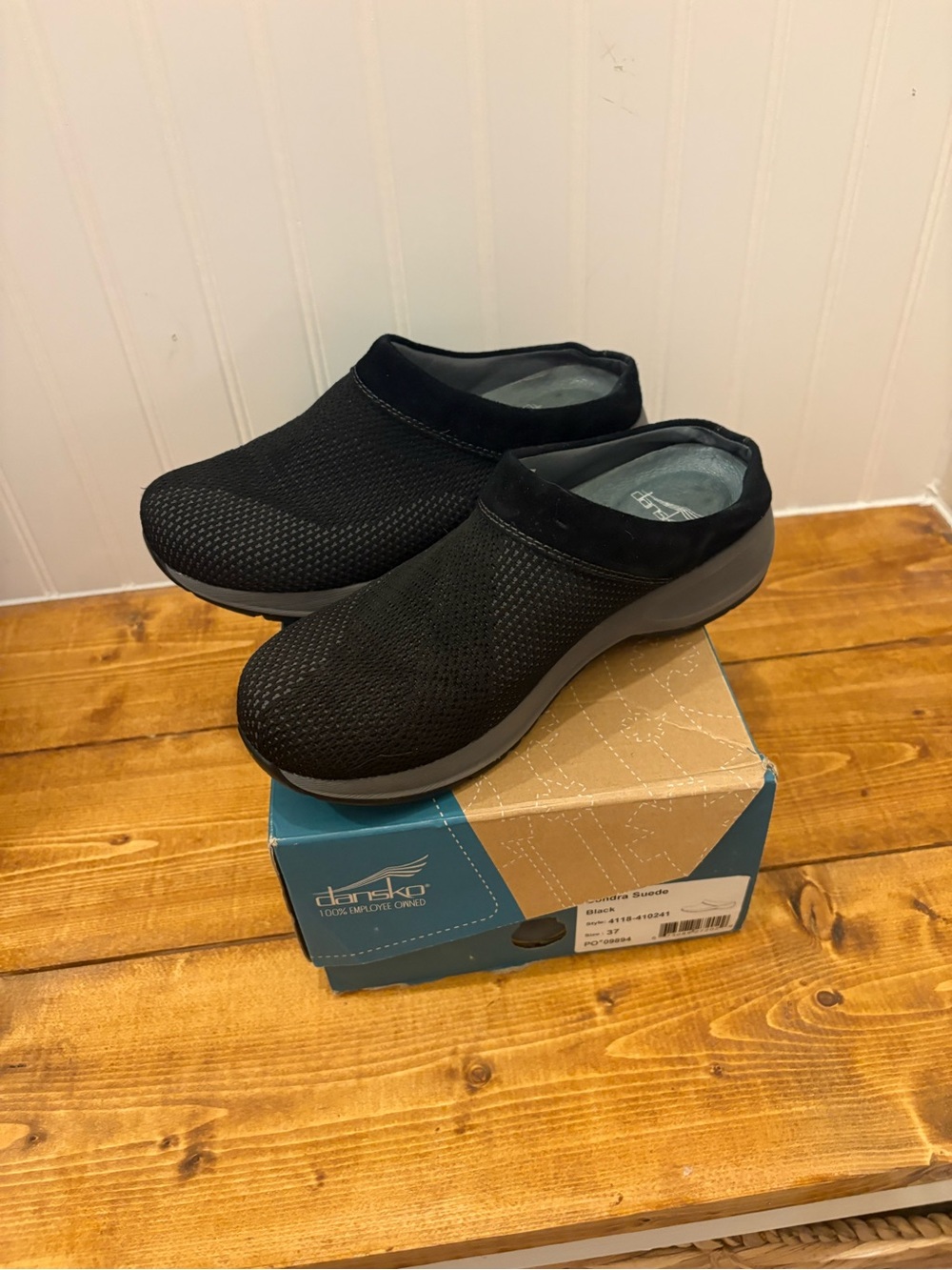 Dansko Women’s Sondra Mesh and suede Mules